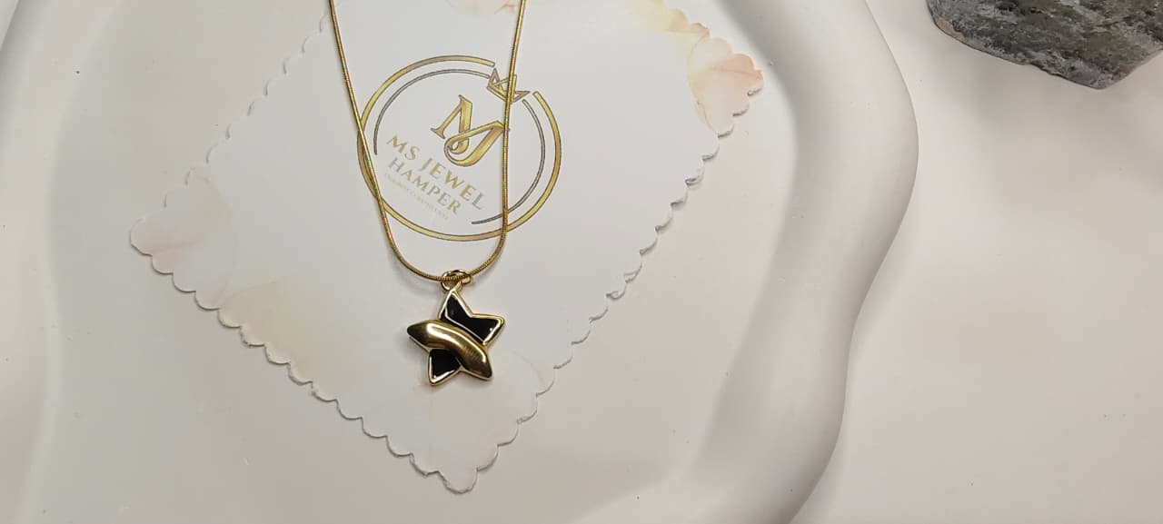 Puffy Orbit Star Pendant